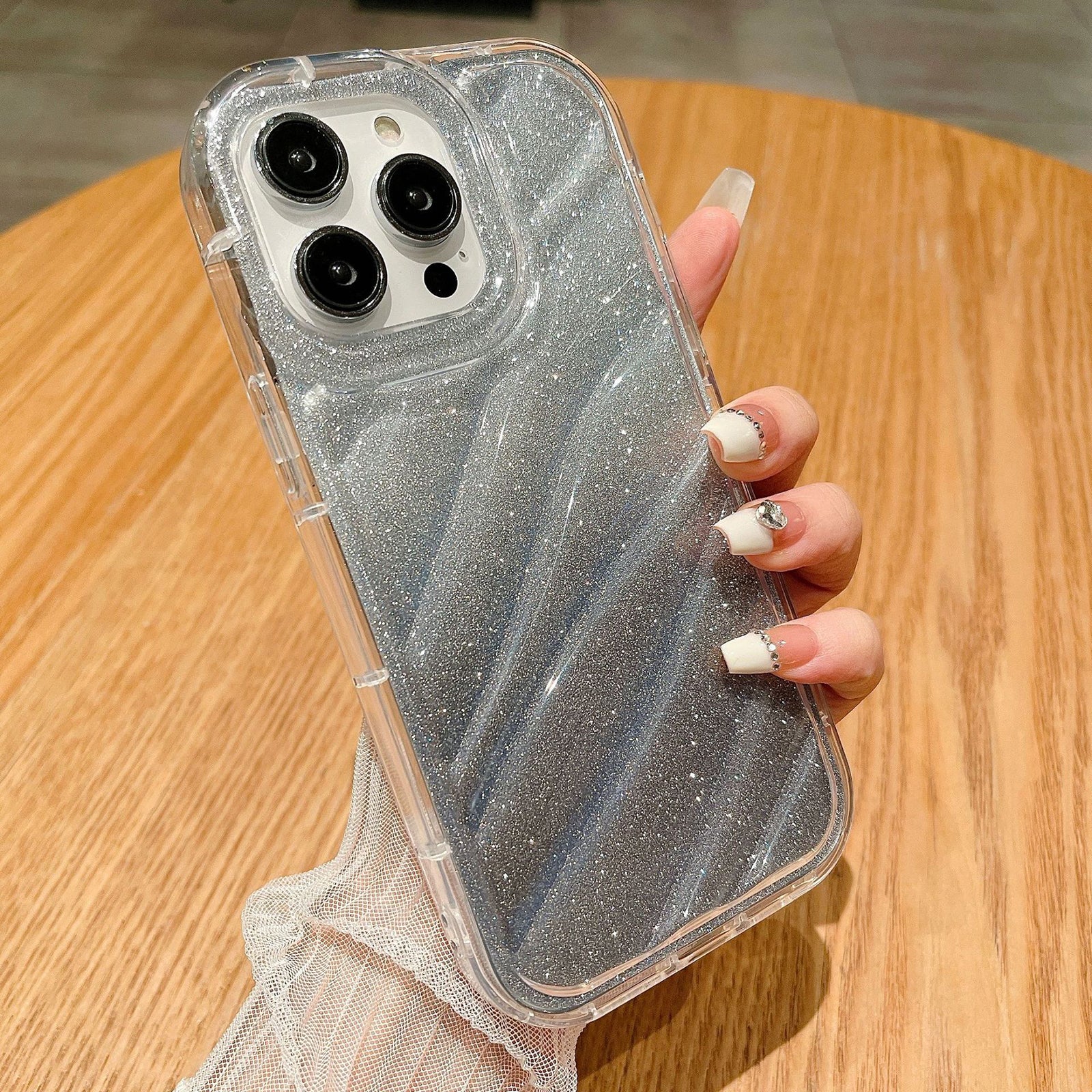 For iPhone 12 Pro TPU Phone Case Interior Twill Texture Shock Absorption Cover For iPhone 12 Pro TPU Phone Case Interior Twill Texture Shock Absorption Cover